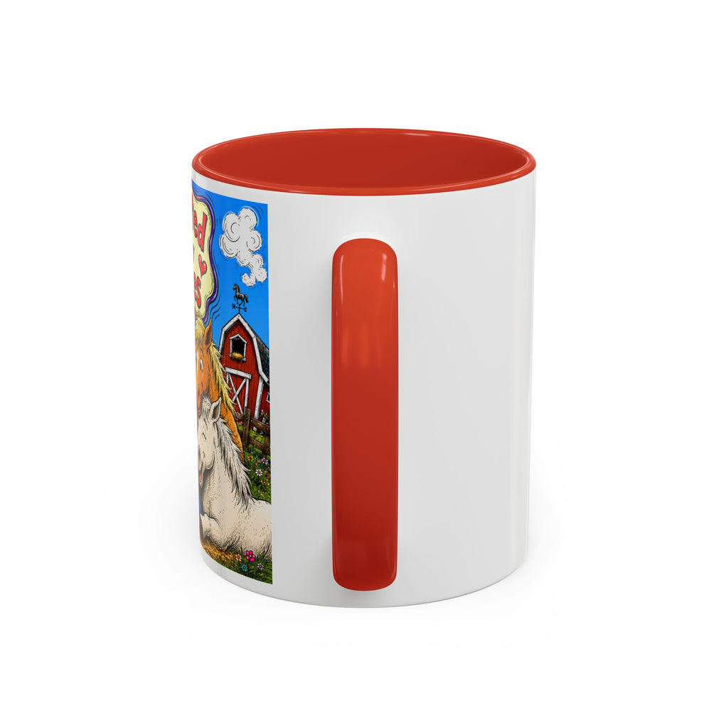 Adopted by My Horses Coffee Mug — Cute Farm Animal Gift (11/15oz)