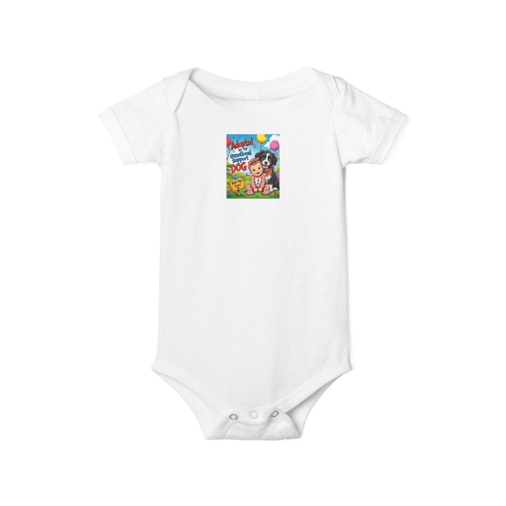 Baby Bodysuit - Colorful Cartoon Farm Design