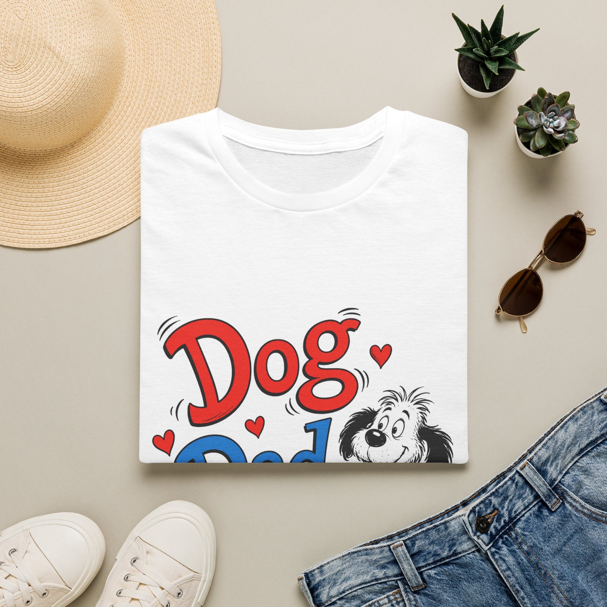 Dog Dad T-Shirt — Cute Cartoon Pup Fathers Day Gift